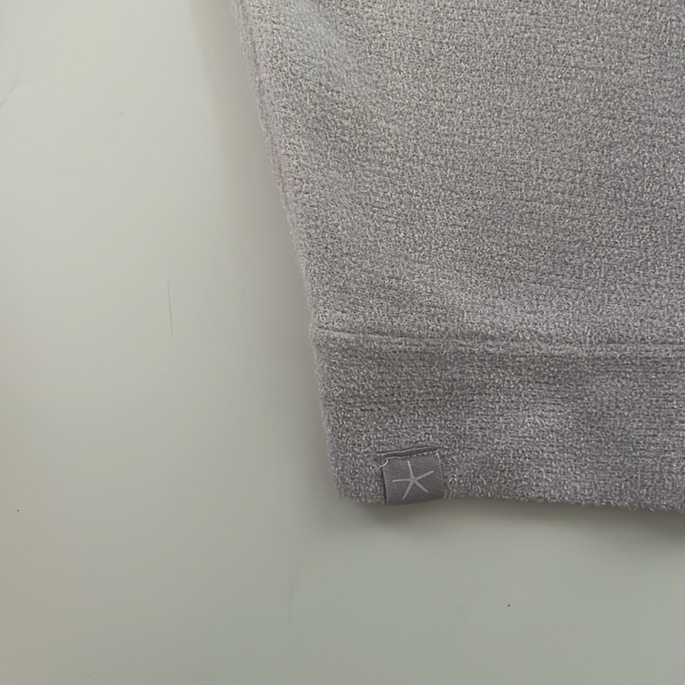 Barefoot Dreams Cream and Gray Ombre Poncho - Picture 11 of 13